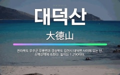 🌟대덕산: 전라북도 무주군 무풍면과 경상북도 김천시 대덕면 사이에 있는 산. 소백산맥에 속한다. 높이는 1... - 표준국어대사전