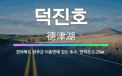 🌟덕진호: 전라북도 완주군 이동면에 있는 호수. 면적은 0.28㎢. - 표준국어대사전
