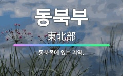 🌟동북부: 동북쪽에 있는 지역. - 표준국어대사전