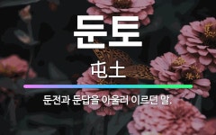 🌟둔토: 둔전과 둔답을 아울러 이르던 말. - 표준국어대사전