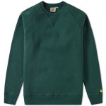 THEBOUNCE 칼하트WIP체이스 스웻셔츠 그린/골드CHASE SWEATSHIRTCONIFER/GOLD