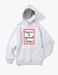 THEBOUNCE 해브어굿타임프레임 풀오버 후드티FRAME PULLOVER HOODIEHEATHER GREY