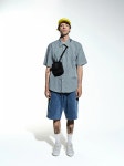 더바운스 (THEBOUNCE) 팝 트레이딩 컴퍼니 O 숏슬리프 깅엄 셔츠 O SS GINGHAM SHIRT (Green/White) - 더바운스 (THEBOUNCE)
