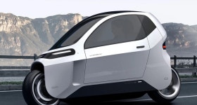 오토바이인가 자동차인가? 스스로 서 있는 C-1 EV