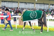 [경마]한국마사회 ′영광의헌터′, 이변 일으키며 농림축산식품부장관배 우승
