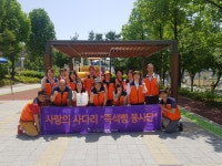 어르신들께 즉석빵 600개 봉사, 사랑의 사다리 밴드