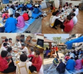 사랑의 사다리 밴드, 중리동 한촌경로당 위문공연 및 삼계탕 봉사