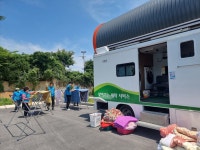 공음면 지역사회보장협의체 이불세탁 봉사 실시