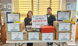 삼산2동, 선라이즈태권도장으로부터 이웃돕기 라면 360개 전달받아