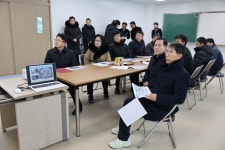 아산교육지원청, 산동초등학교 적기 개교를 위해 막바지 현장점검