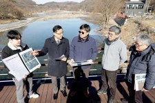 대전시의회 민경배 예산결산특별위원회 위원장, 유등천 재해예방 정비공사 현장 방문