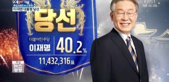 이재명 후보, 대통령 당선으로 확정…3년만에 정권 교체