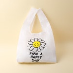 띵굴마켓 : [비터베터] 스마일리 접이식 에코백 - 화이트 [비터베터] 스마일리 접이식 에코백 - 화이트