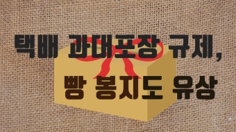 택배 과대포장 규제…'빵 봉지도 유상?' | ZUM TV