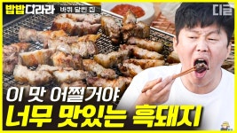 제주산 흑돼지 구이와 어린아이 키만큼 긴 은갈치로 만든 갈칫국까지! 오늘 증말 호강한다 진구야! | #바퀴달린집 #디글 #밥밥디라라 | ZUM TV