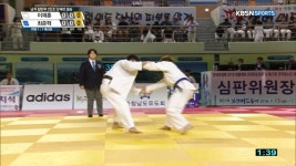 남자 일반부 3인조 단체전 결승 - 이재훈(하양유도관) VS 최준혁(예산군유도회유도장) | ZUM TV
