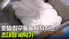 [굿모닝 삶의 현장] 호텔 침구들을 세탁하는 초대형 세탁기 | KBS 250829 방송 | ZUM TV
