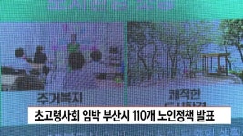 초고령사회 임박 부산시 110개 노인정책 발표 | ZUM TV
