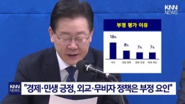 이재명 지지율 하락, 역대 최저 기록 정당 지지도는 여야 격차 14%P 유지/ KNN | ZUM TV