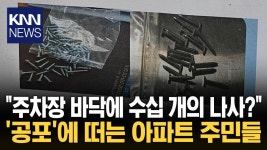 ＂주차장에 뿌려진 ′나사′ 수십 개?＂ 아파트 단지 덮친 ′의문의 테러′ / KNN | ZUM TV