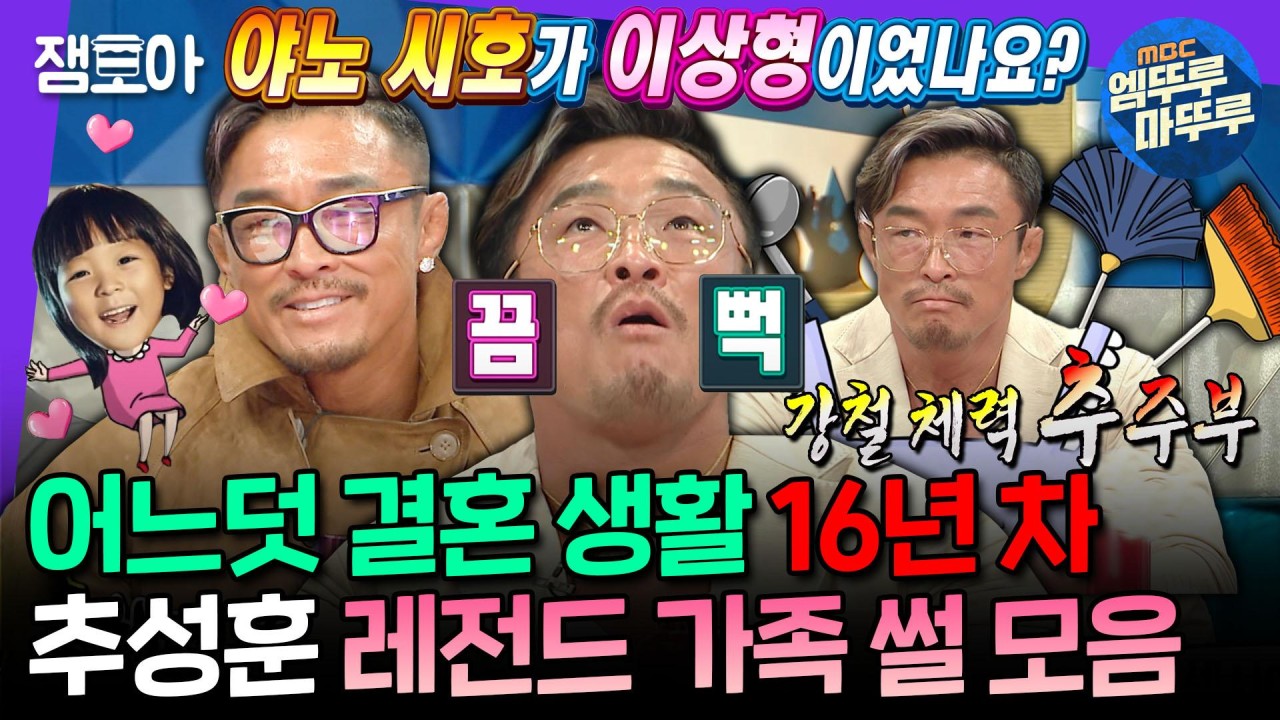 추성훈, 결혼 비결 공개 각자 돈 쓰고 더치페이...솔직한 이야기 눈길