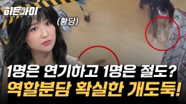 1명은 연기하고 1명은 훔친다! 역할분담으로 개를 훔친 개도둑들?! | ZUM TV