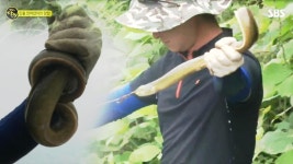 힘자랑~ 길이 자랑 자연산 장어 잡는 꼬챙이 낚싯대?! | ZUM TV