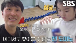 캔 도미노 부녀 달인, 정확한 계산×규격으로 세운 도미노 놀이★ | ZUM TV