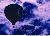 a0024-000006 | 게티이미지코리아 | Silhouetted Hot Air Balloon Royalty-Free 이미지