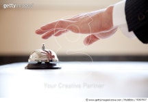 92607837 | 게티이미지코리아 | Businessman about to ring service bell Royalty-Free 이미지