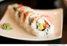 134558801 | 게티이미지코리아 | Special roll sushi with wasabi Royalty-Free 이미지