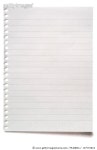 157570823 | 게티이미지코리아 | White isolated sheet of lined note paper Royalty-Free 이미지