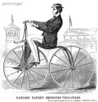 GRANC0014366_H | 게티이미지코리아 | HANLONS VELOCIPEDE, 1868. /nWood engraving, American, 1868. Rights-Managed 이미지