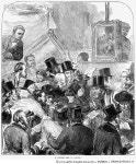 GRANC0058263_H | 게티이미지코리아 | AUCTION: LONDON, 1872. /nA picture sale in London, England. Line engraving, English, 1872.... 