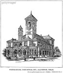 GRANC0067350_H | 게티이미지코리아 | GALVESTON, TEXAS, 1888. /nWood engraving, 1888. Rights-Managed 이미지