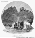 GRANC0077815_H | 게티이미지코리아 | PATAGONIANS, 1892. /nPatagonians in southern Argentina. Drawing, German, 1892. Rights... 