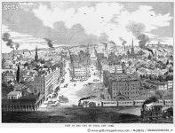 GRANC0088298_H | 게티이미지코리아 | UTICA, NEW YORK, 1855. /nView of the city of Utica, New York. Line engraving, American, 1855... 
