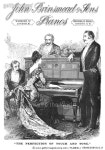 GRANC0089318_H | 게티이미지코리아 | PIANO ADVERTISEMENT, 1888. /nAdvertisement from an English newspaper of 1888 for Brinsmead... 