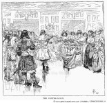 GRANC0093896_H | 게티이미지코리아 | THE CONTRA-DANCE, 1882. /nIllustration by Howard Pyle, 1882. Rights-Managed 이미지