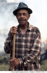 MISSISSIPPI: RURAL MAN. /nA man burning leaves near Vicksburg, Mississippi. Photographed c1974. Rights-Managed 이미지