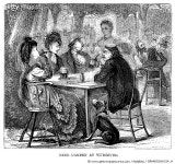 GRANC0266154_H | 게티이미지코리아 | GERMANY: WURZBURG, 1870. /nBeer Garden at Wurzburg, Germany. Engraving, American, 1870.... 