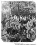 GRANC0266329_H | 게티이미지코리아 | LONDON: HYDE PARK, 1872. /nHyde Park Corner - The Row, in London. Engraving, English, 1872... 