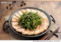 CIF13000037 | 게티이미지코리아 | 부추삼겹살구이 Royalty-Free 이미지