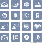 165031568 | 게티이미지코리아 | Communication icons | blue series Royalty-Free 이미지
