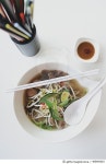 485484263 | 게티이미지코리아 | Pho in a white bowl on a white table Royalty-Free 이미지