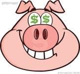 496612909 | 게티이미지코리아 | Smiling Rich Pig Head With Dollar Eyes Royalty-Free 이미지
