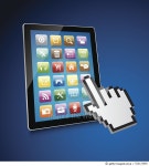 532172455 | 게티이미지코리아 | Touch the tablet Royalty-Free 이미지