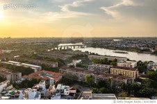 810130674 | 게티이미지코리아 | Ho Chi Minh City Skyline at everning; View from Thanh Da - Binh Trieu, Binh Loi Royalty-Free 이미지
