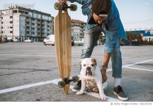 862145704 | 게티이미지코리아 | Urban Skateboarder and Dog Royalty-Free 이미지