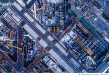932149728 | 게티이미지코리아 | Aerial view of construction site. Royalty-Free 이미지